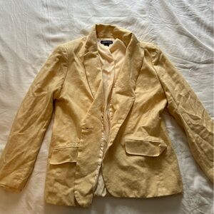 Land’s End Yellow Linen Blazer